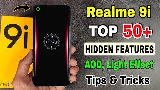 Realme 9i top 50 hidden features  Tips amp Tricks  Realme 9i AOD features camera setting [upl. by Ahsilet]