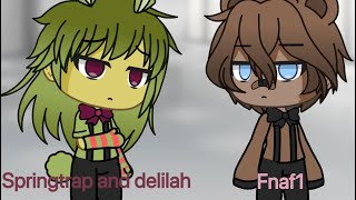 Fnaf1 Springtrap and delilah comic trap inside a room from 24 hour MY AU original S H O R T [upl. by Uela]