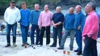 Port Isaac residents The Fishermans Friends singing a shanty [upl. by Hachmann]