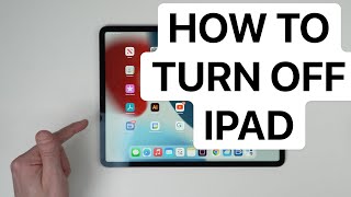 How To Turn Off iPad  Power Off Shutdown amp Switch Off Apple iPad [upl. by Elgna]