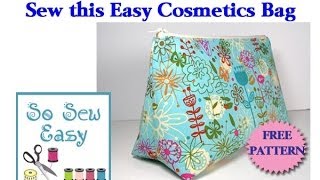 Sew an easy cosmetics bag [upl. by Dlaniger]