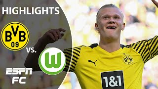 Erling Haaland scores twice as Dortmund CRUSHES Wolfsburg  Bundesliga Highlights [upl. by Latona169]