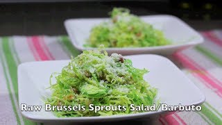 Barbuto  Raw Brussels Sprouts Salad  City Cookin [upl. by Anaihr]