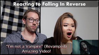 Reacting to Falling in Reverse quotIm Not a Vampirequot Revamped MV [upl. by Kcirttap]