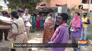 Police distributes meals to attendants at Tripura hospital during lockdown [upl. by Yule784]