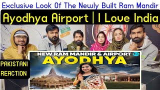 Reaction on Exclusive Look Of The Newly Built Ram Mandir amp Ayodhya Airport  I Love My India [upl. by Eniamaj183]