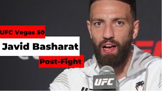 Javid Basharat UFC Vegas 50 PostFight Interview [upl. by Anasiul]