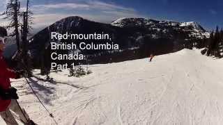 Skiing Red mountain British Columbia Canada Part 1 [upl. by Okwu602]