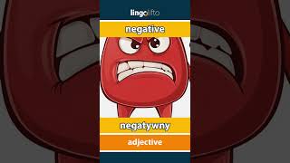 🇬🇧🇵🇱 negative  negatywny  vocabulary builder  learn English  Uczmy się angielskiego [upl. by Aihsenrad]