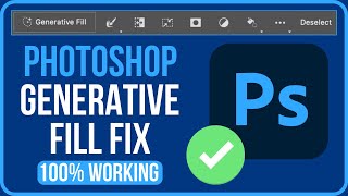 PHOTOSHOP GENERATIVE FILL NOT SHOWING UP FIX Easy Tutorial [upl. by Nauqram]