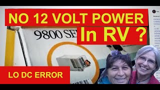 NO 12 VOLT POWER in RV  Woman Fixes Norcold Low DC Error On Refrigerator in 5th Wheel [upl. by Bonne]