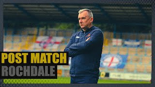 Rochdale PostMatch Interview with Chris Millington [upl. by Narad780]