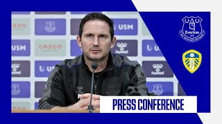 EVERTON V LEEDS UNITED  FRANK LAMPARD PRESS CONFERENCE  PREMIER LEAGUE MATCHDAY 22 [upl. by Attenyt623]