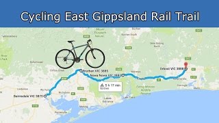 Cycling East Gippsland Rail Trail [upl. by Gninnahc]