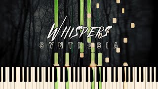 Dark Piano  Whispers  Synthesia Tutorial  Free Sheet Music [upl. by Eineg]