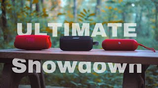 Bose SoundLink Flex Compared JBL Charge 5 amp Beats Pill In Depth Review amp Comparison [upl. by Aissat]