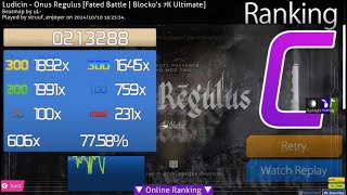 onus regulus 7k fated battle ezdt pass [upl. by Auhsot275]