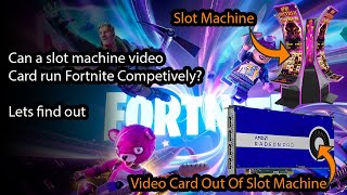 How well does Fortnite run on a Radeon Pro W5500 pulled out of a slot machine [upl. by Enehs]