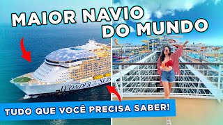 FIZ um CRUZEIRO no MAIOR NAVIO do MUNDO  conheça o WONDER OF THE SEAS da ROYAL CARIBBEAN [upl. by Trimble]