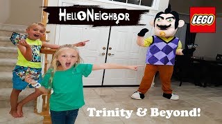 Hello Neighbor In Real Life Lego Minifigure Scavenger Hunt With Trinity and Beyond [upl. by Mosra]