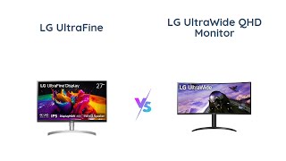 🖥️ LG UltraFine UHD 27quot vs LG UltraWide QHD 34quot Monitor Comparison 🌈💻 [upl. by Nillok]