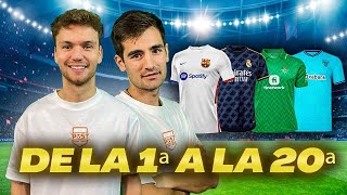 HACEMOS el RANKING de SEGUNDAS EQUIPACIONES de LALIGA 2324 [upl. by Hengel]