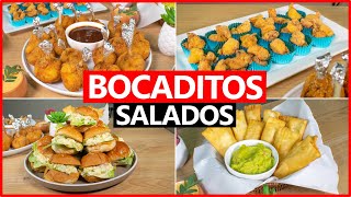 BOCADITOS SALADOS FACIL Y ECONOMICO🍾✨🎊  PIQUEOS PERUANOS [upl. by Pavlov]