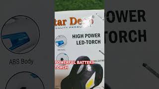 Powerful torch light  most powerful battery torch in India  best powerful battery torch India [upl. by Mccord]