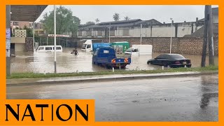 Mombasa floods Mtopanga fuel station submerged [upl. by Chancellor466]