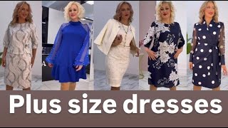 Plus size dresses and skirts  casual and evening looks💕 [upl. by Sawyere]