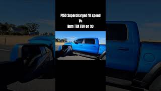 Ford F150 Supercharged 10 speed vs Dodge Ram TRX [upl. by Ruffi]