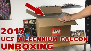 Unboxing LEGO Star Wars UCS Millennium Falcon 75192 ausgepackt [upl. by Tanberg]