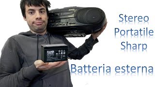 come alimentare uno stereo portatile con una batteria esterna [upl. by Oigile]