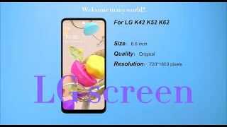 Original LG K42 K52 K62 LCD Display Touch Screen Digitizer Assembly Replacement LG K420 K525 K520 [upl. by Dammahom504]