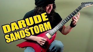 Darude Sandstorm goes Metal GUITAR COVER [upl. by Adlihtam]