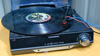 Smash Cheap Thomson Record Player [upl. by Nerrawed478]