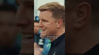 Eddie Howe’s rallying cry to his Newcastle squad with 14 matches left of the Premier League shorts [upl. by Sulakcin]