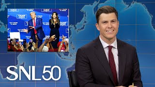 Weekend Update Trump Dances for 40 Minutes Straight at Campaign Rally  SNL [upl. by Allisirp]