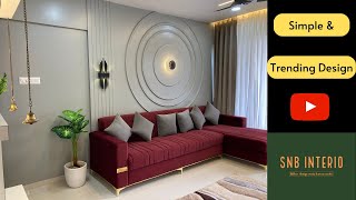 Simple amp Trending Design  2BHK Home Interior Design  Interior Design Ideas  Pune  Moshi [upl. by Orelia]