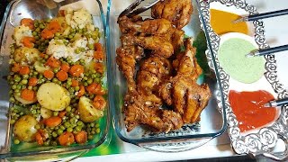 How to cook chicken roast and steamed vegetables  چکن روسٹ بہت آسان طریقے سے स्वादिष्ट चिकन भुना [upl. by Erialcyram910]