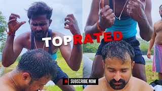 ✨Hogenakkal Falls 💆‍♂️Massage  Top 💯🌽Rated Massage massage waterfalls viralvideo [upl. by Senecal]