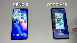 oppo reno 5 Vs Oppo A95 speed test mobilespeedtest opposamsunggalaxys23 [upl. by Rollet]