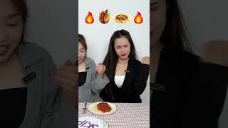 Eat or skip  Who will be lucky 💁🏻‍♀️4 mukbang funny eating shorts [upl. by Euqinehs]