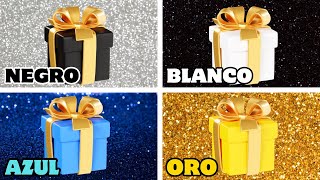 Elige UN Regalo de 4 🎁💙👑🤍🖤 ¡Desafío de 4 Cajas de Regalo  Choose Your Gift [upl. by Isborne]