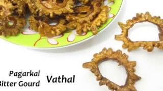 Pagarkai Vathal  Pavakkai Vathal  Sun Dried Bitter Gourd Vathal [upl. by Aneleiram986]