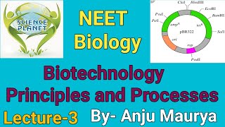 Biotechnology Principles and Processes Lecture3 ByAnju Maurya [upl. by Ramat]