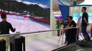 Ski amp Snowboard Simulators by SkyTechSport at China Langfang International Economic and Trade Fair [upl. by Airbma]