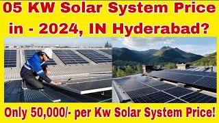 05 KW Solar System Price In  2024 In Hyderabad Telangana solar solarprice greenenergy [upl. by Hortensa]