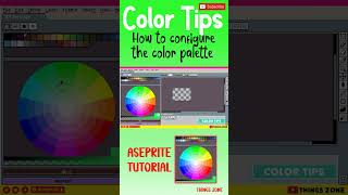 Aseprite TutorialColor Tips How to configure the Color PalettePixel Art [upl. by Glorianna844]