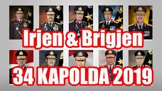 IRJEN dan BRIGJEN KAPOLDA 34 Provinsi 2019 [upl. by Nadia]